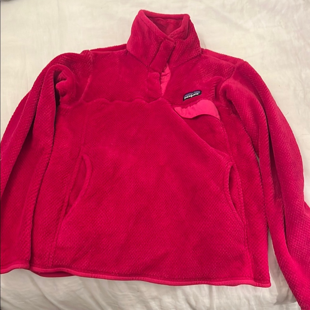 Patagonia pink Fleece Pullover